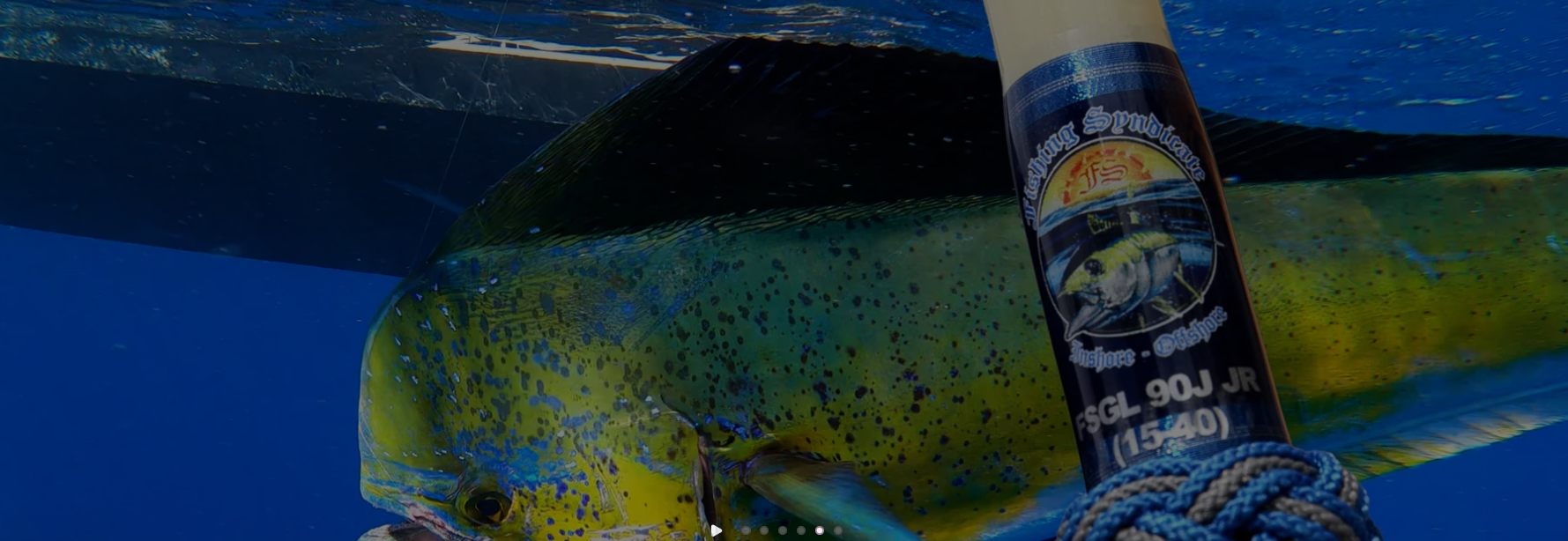 Mahi-mahi caught with Fishing Syndicate rod