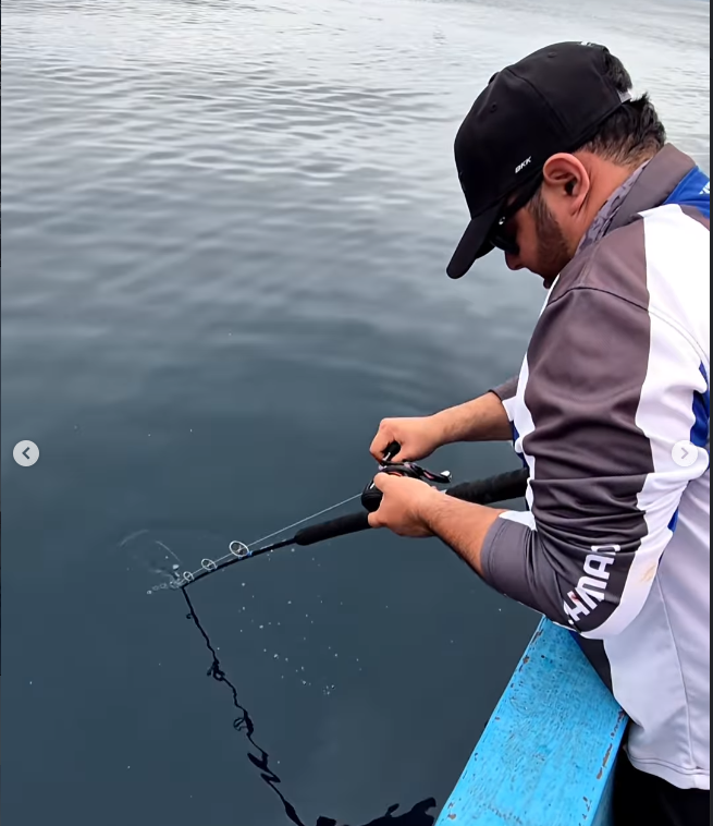 Angler with premium rod